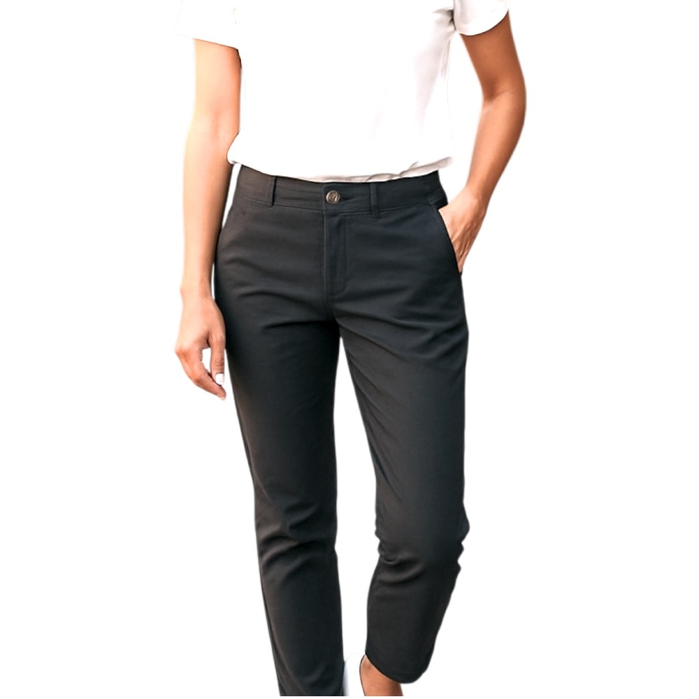 NWT STS Blue Gigi Mid Rise Cropped Trouser in Steel Blue Size 6